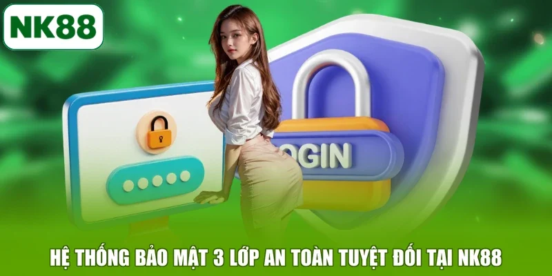 Hệ thống bảo mật 3 lớp an toàn tuyệt đối tại NK88
